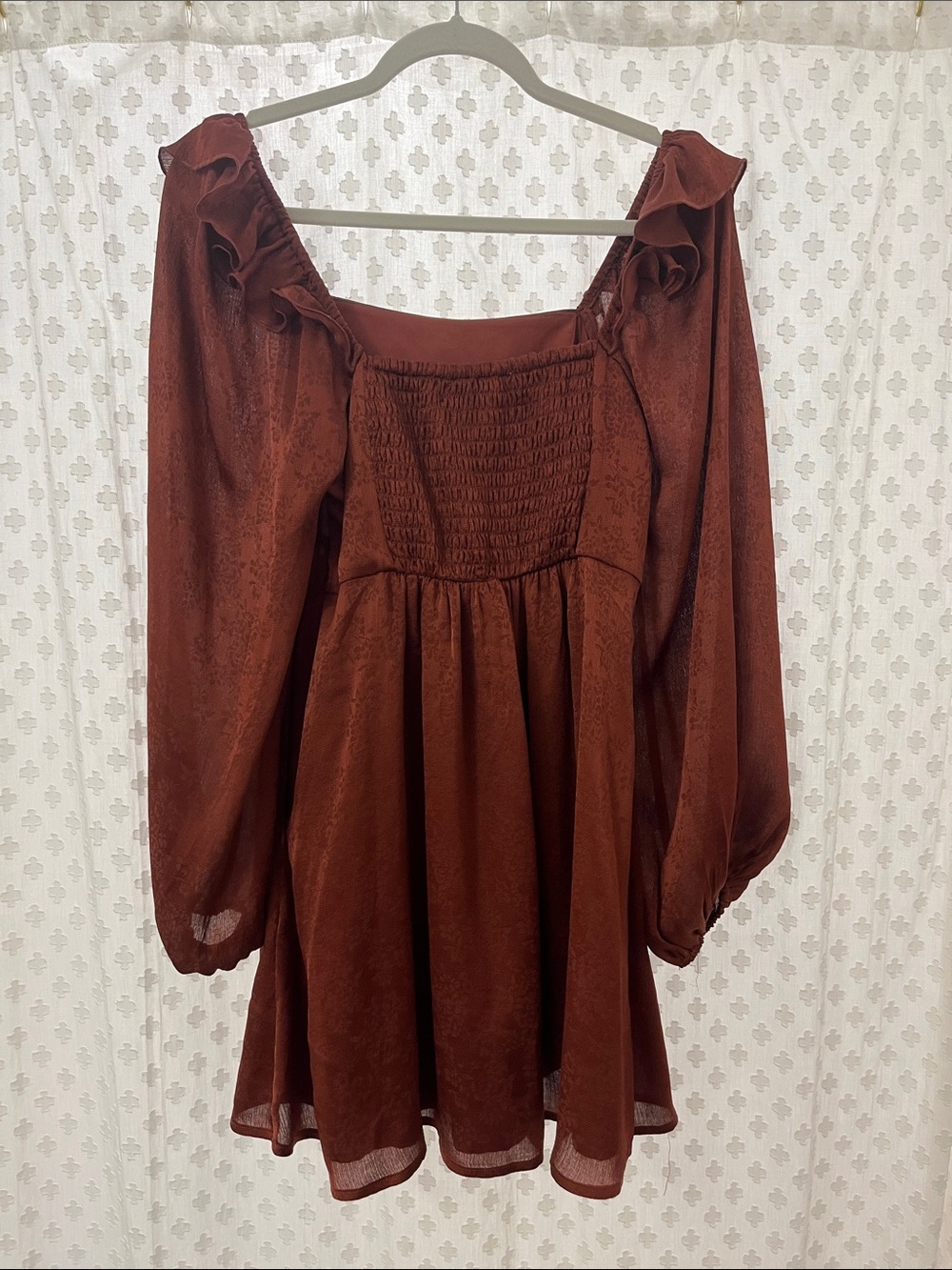 Rust mini dress - Picture 3 of 3